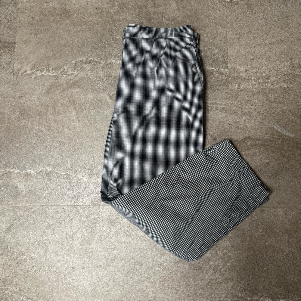 Jones New York Sport Gingham Ankle Pants - Size 14 - Stretch Cotton